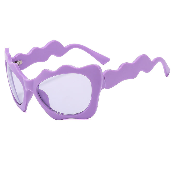 Damen Sonnenbrille im kreativen Wellen-Design Karnz