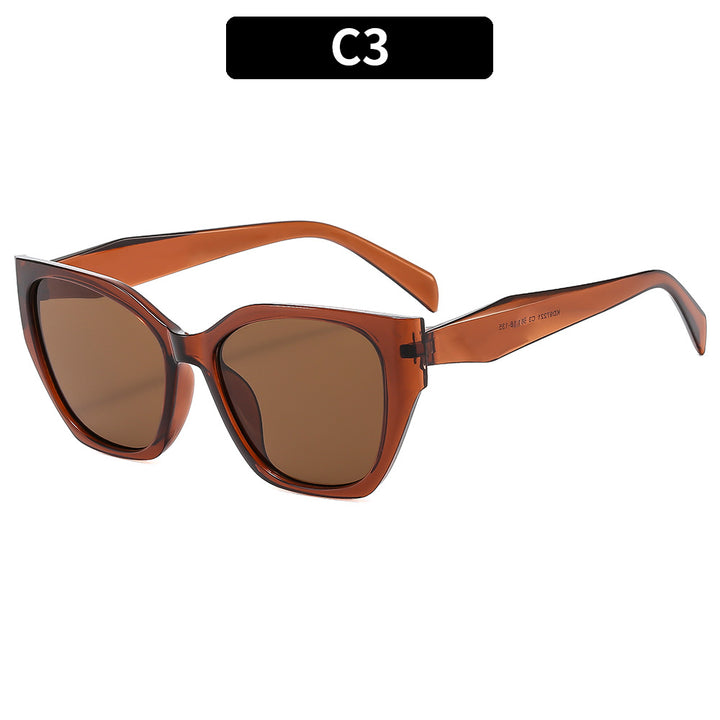 Modische Oversized Katzenaugen-Sonnenbrille