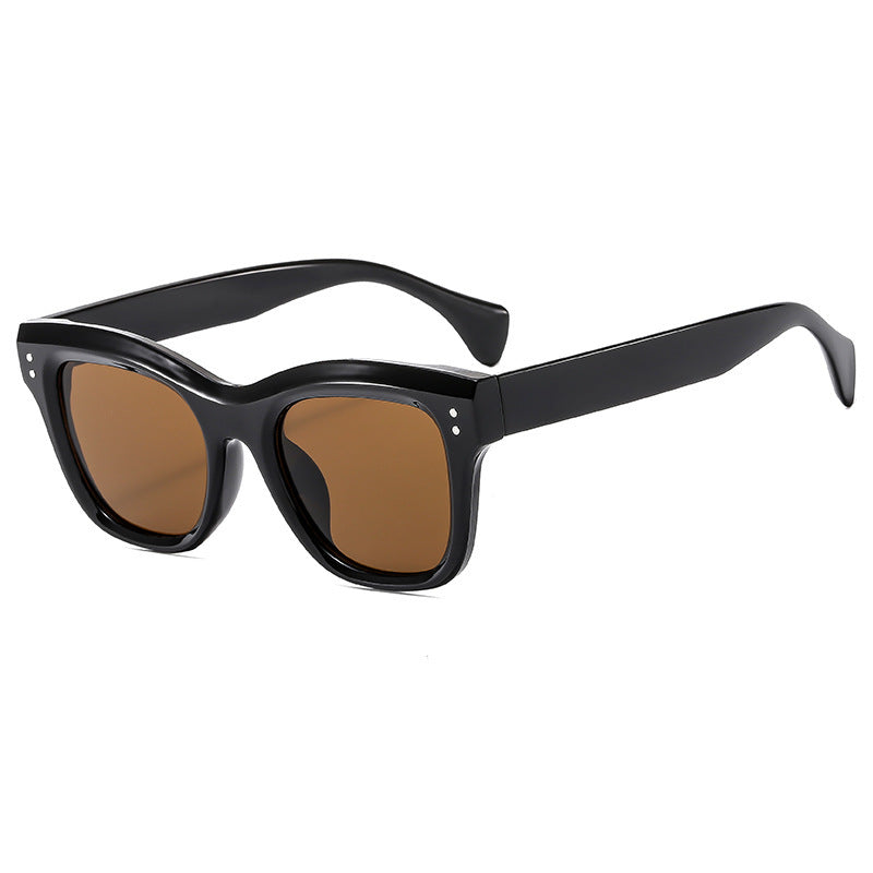 Damen oversized Sonnenbrille mit abgerundetem eckigem Rahmen und UV-Schutz Karnz