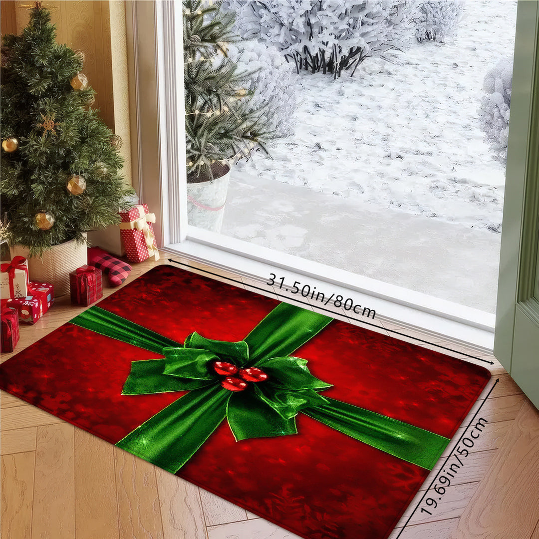 Weihnachtlich gestalteter Innenfußmatte
