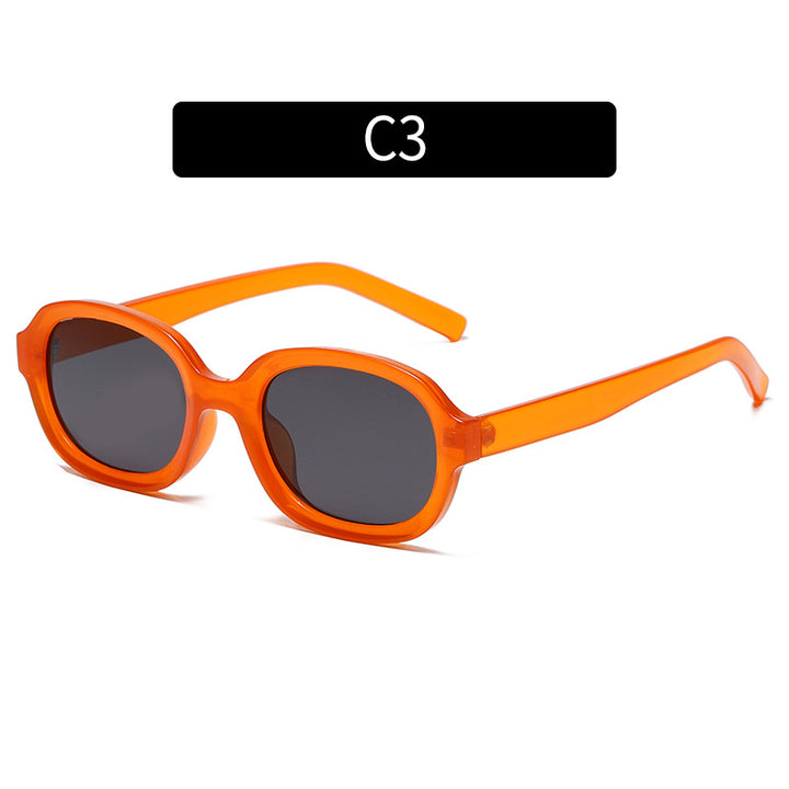 Retro-Ovalrahmen-Sonnenbrille