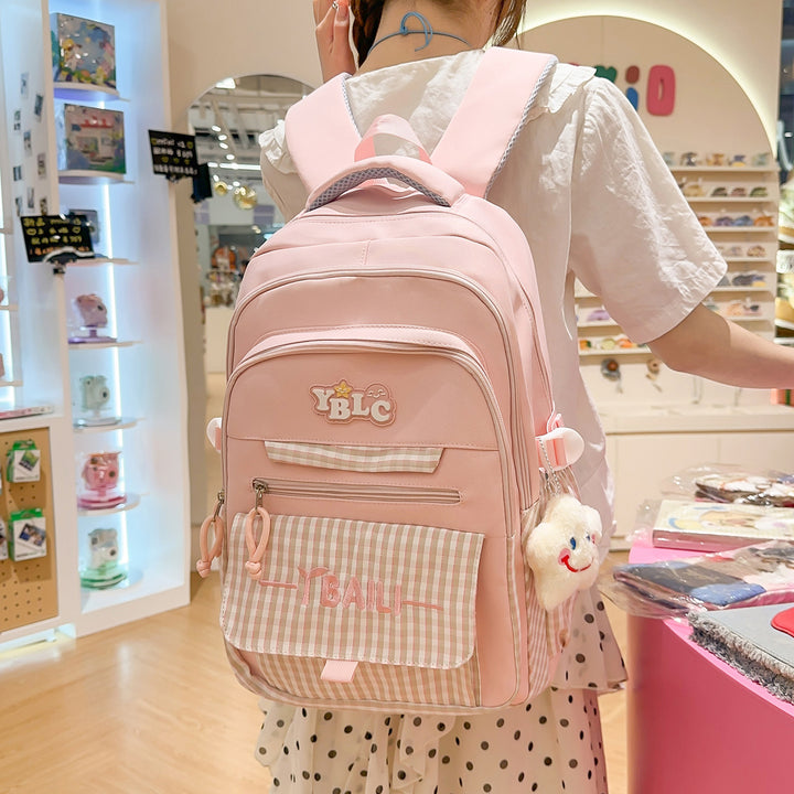Stylische Karierte Rucksack Karnz
