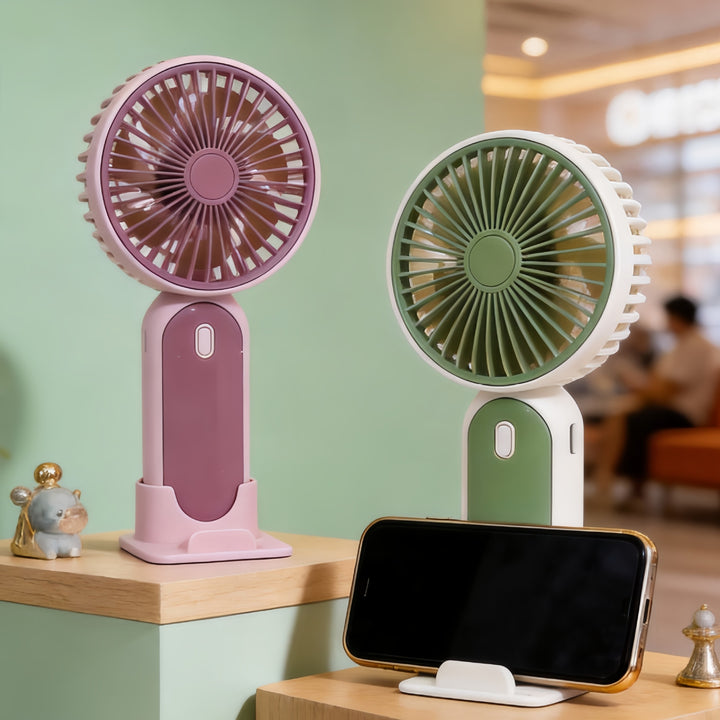 Damen Tragbarer Handventilator mit USB-Anschluss und einstellbarer Geschwindigkeitsregelung Karnz