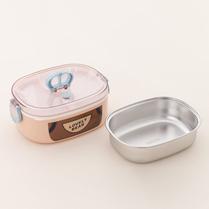 Doppelt-compartiment Lunchbox mit abnehmbarem Einsatz