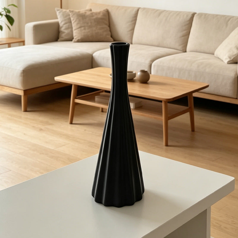 Moderne Texturierte Dekorative Vase Karnz
