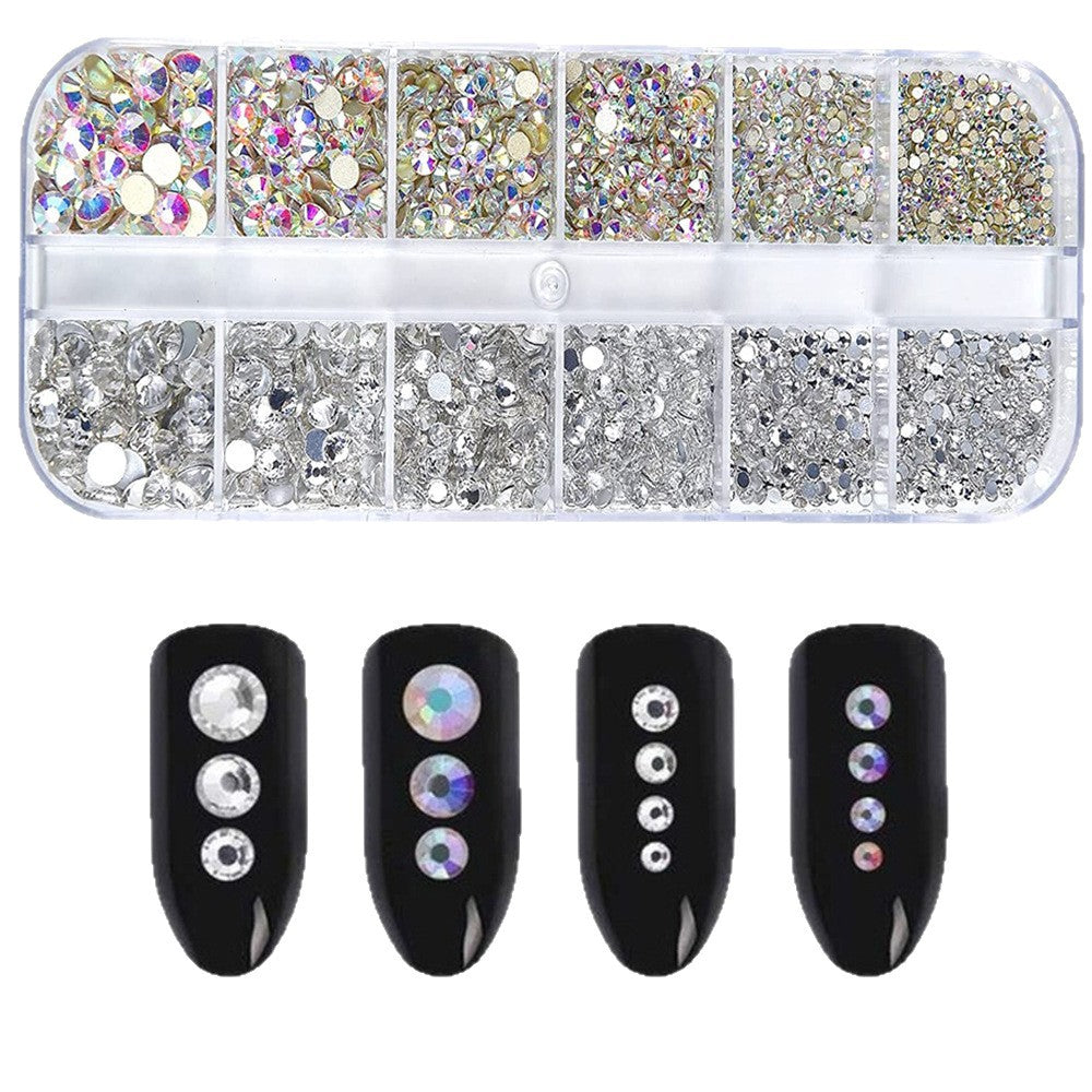Dekoratives Nagelkunst Strass Kit