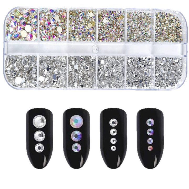 Dekoratives Nagelkunst Strass Kit
