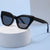 Damen asymmetrische Oversized-Sonnenbrille mit trendigem Rahmen Karnz