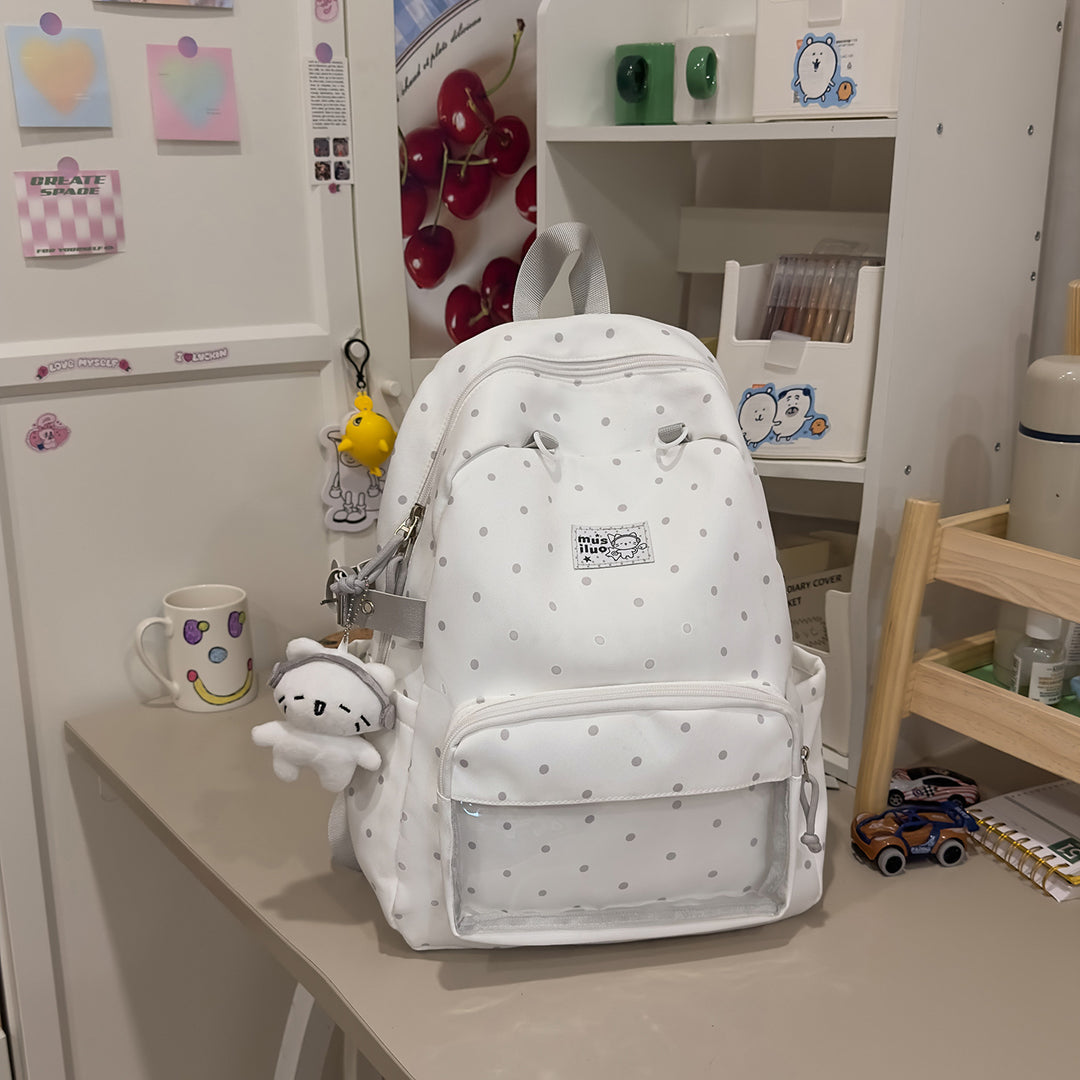 Polka-Dots-Design-Rucksack Karnz