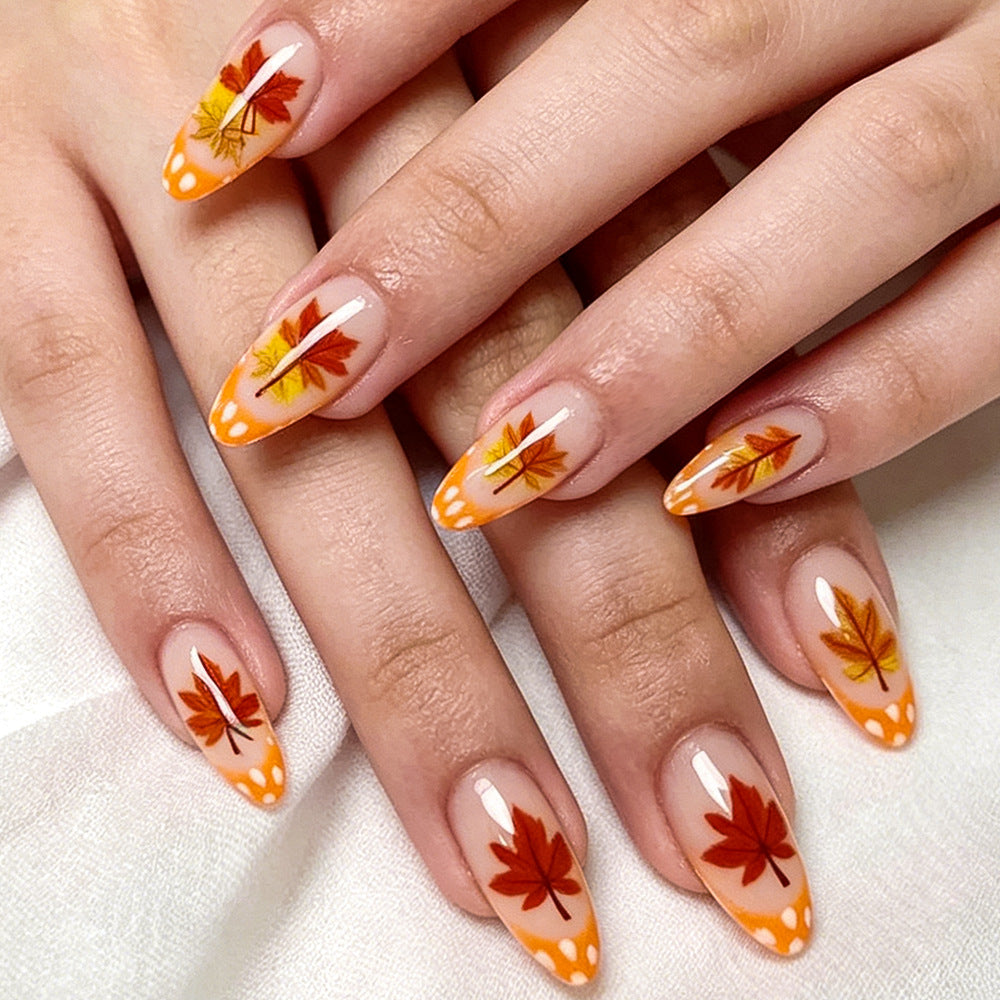 Herbst-Themen Gel-Nagelverlängerungen Karnz