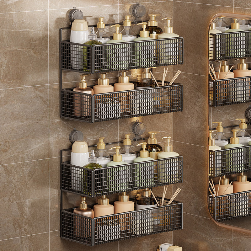 Saugmontierter Doppel-Mesh-Duschcaddy Organizer