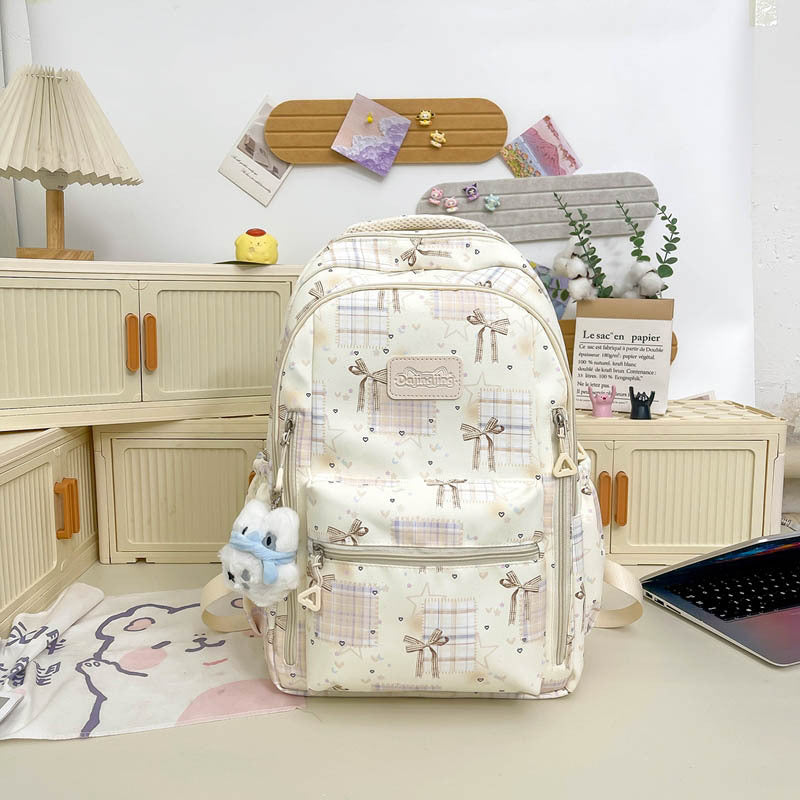 Süßer Grafikdruck Schulrucksack Karnz