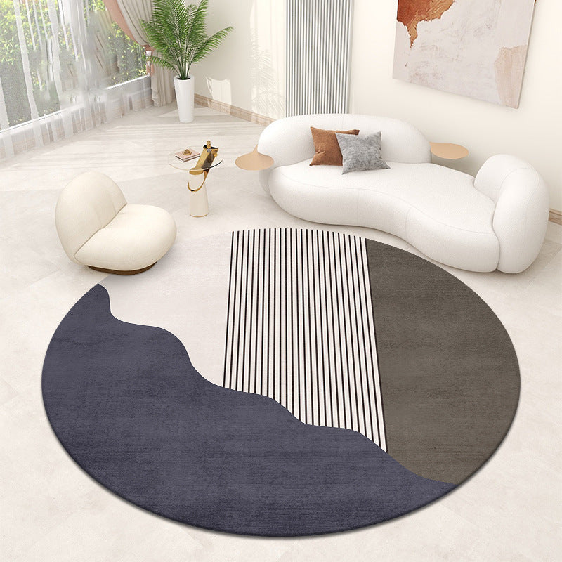 Luxuriöser moderner runder Teppich