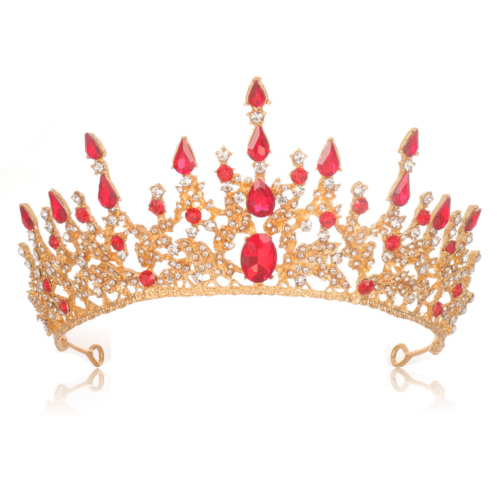 Damen Elegante Tiara mit funkelnden Kristallen Karnz