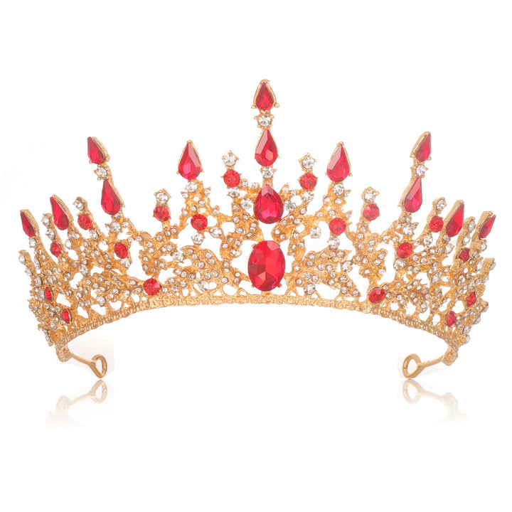 Damen Elegante Tiara mit funkelnden Kristallen Karnz