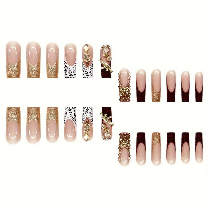 Luxus Themens Press-On Nagelkunst Karnz