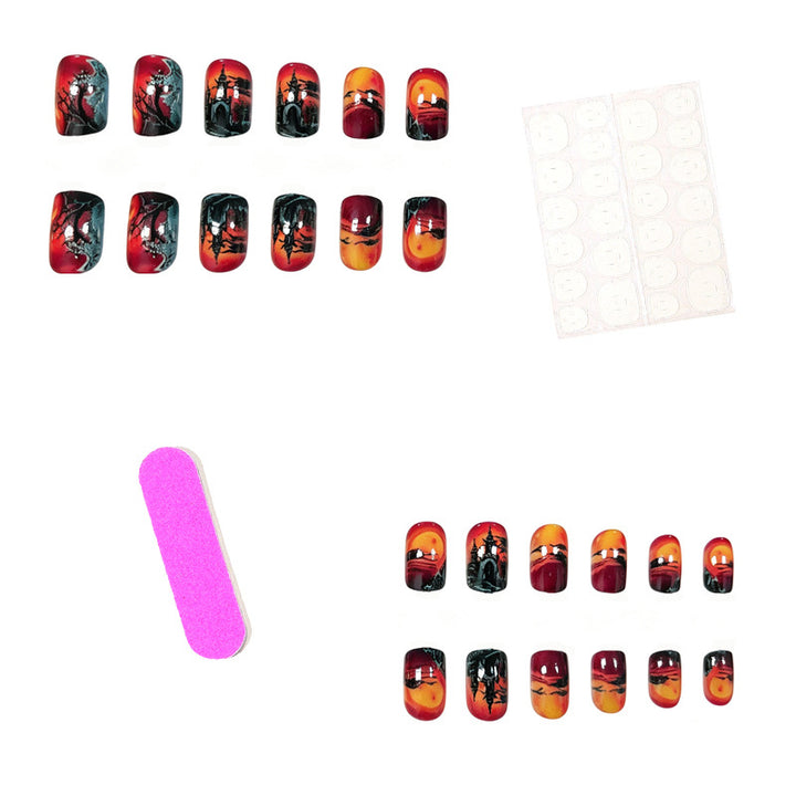 Künstlerische Halloween-Themen-Nagelkunst-Verstärkungen Karnz 1789915591