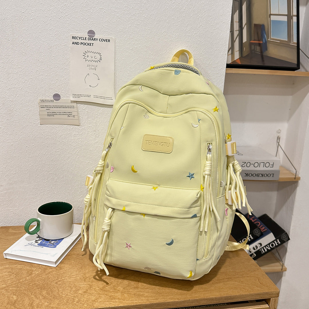 Stylischer Bestickter täglicher Rucksack Karnz