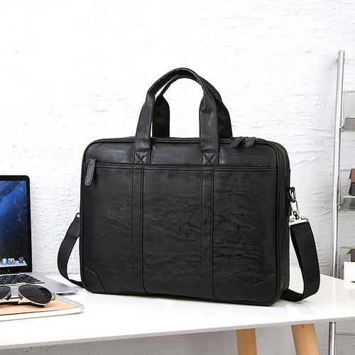 Premium Leder Firmen Aktentasche Karnz