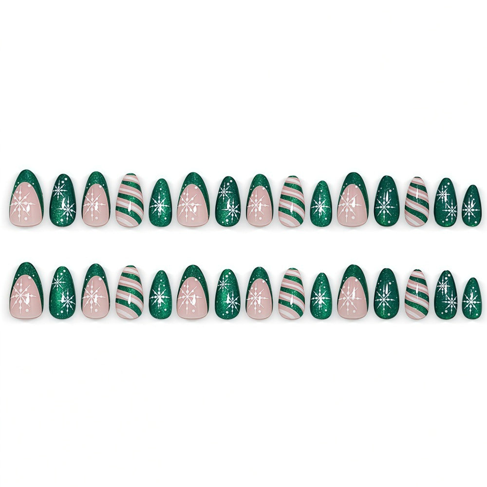 Kunstnagel-Set mit Elegantem Weihnachtsdesign Karnz