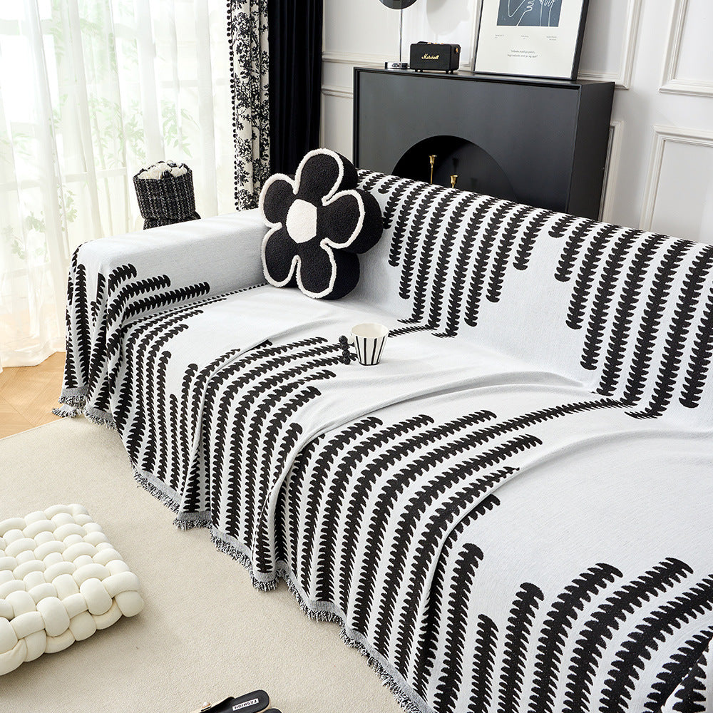Gemütliche dekorative Fransen-Sofa-Wurfdecke