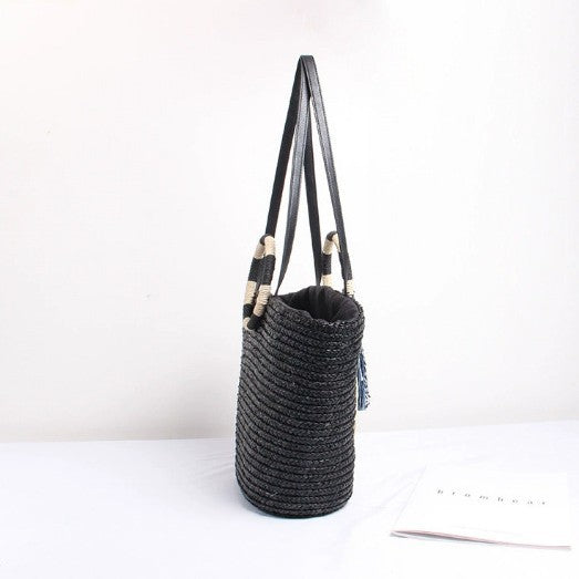 Damen Geflochtene Freizeit Tasche Karnz