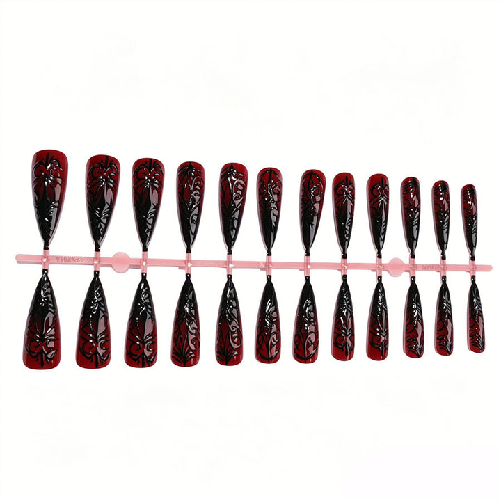 Gothic Stiletto Press-On Nagelkunst Karnz