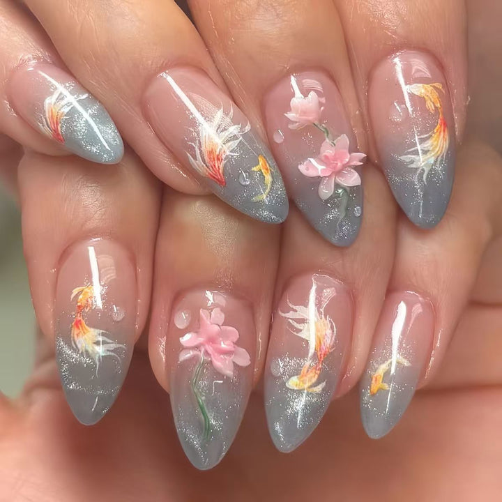 Elegante Gel-Nagelkunstverlängerungen Karnz