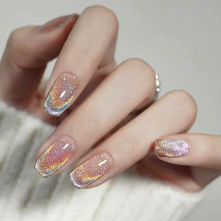 Schimmerndes Press-On Nagelkunstset