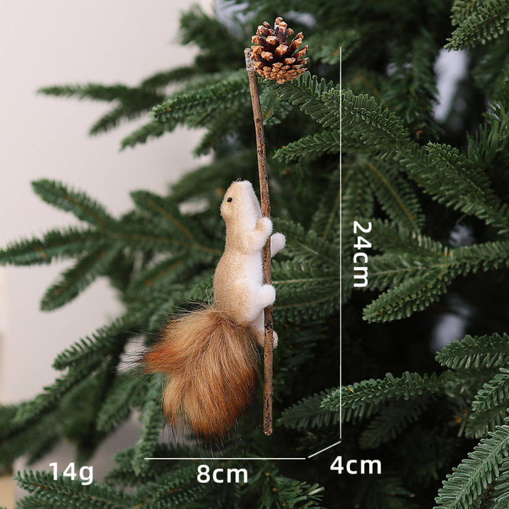 Niedliche Dekorationsfigur mit Eichhörnchenmotiv Karnz
