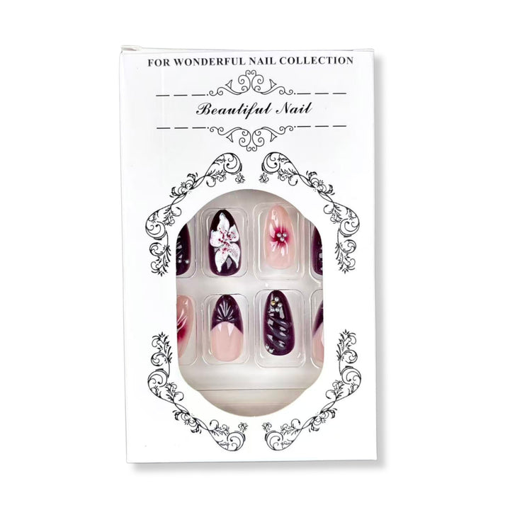Elegantes Dekoratives Press-On Nagelkunstset 1790746208