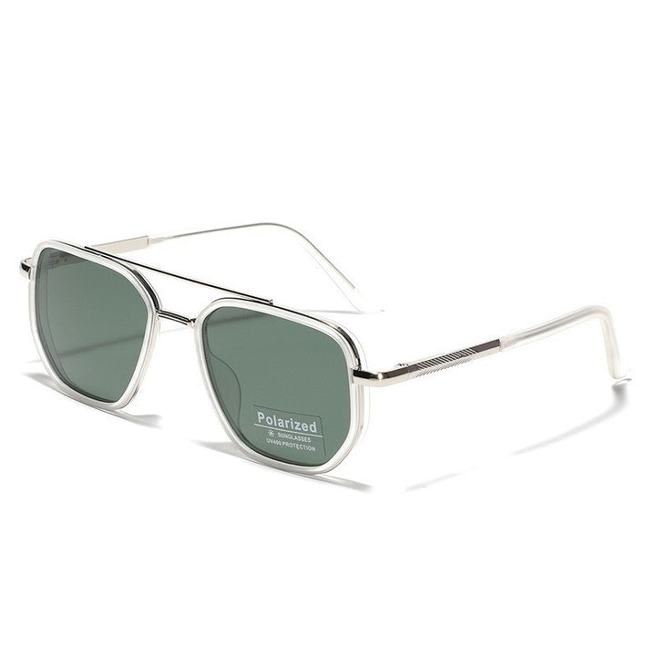 Damen Quadratische Sonnenbrille mit polarisierten Gläsern und elegantem Metallrahmen Karnz