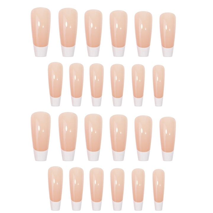 Kunstnagelset mit elegantem French-Design und Hochglanz-Finish Karnz