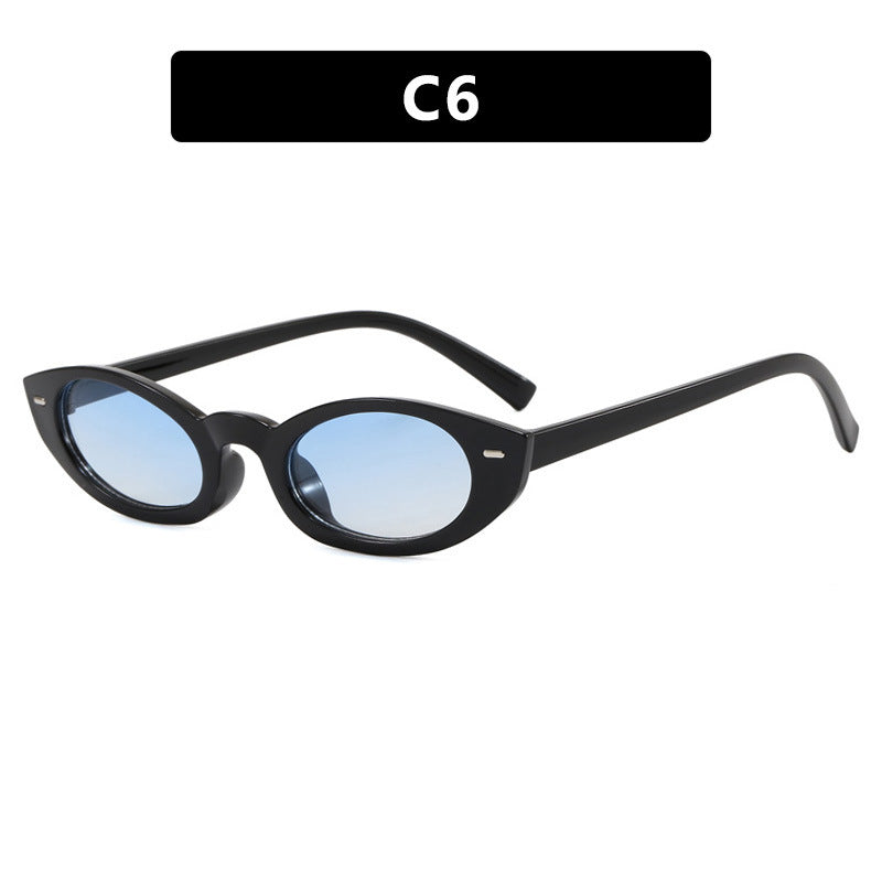 Damen Cat-Eye Sonnenbrille mit modernem transparentem Rahmen Karnz