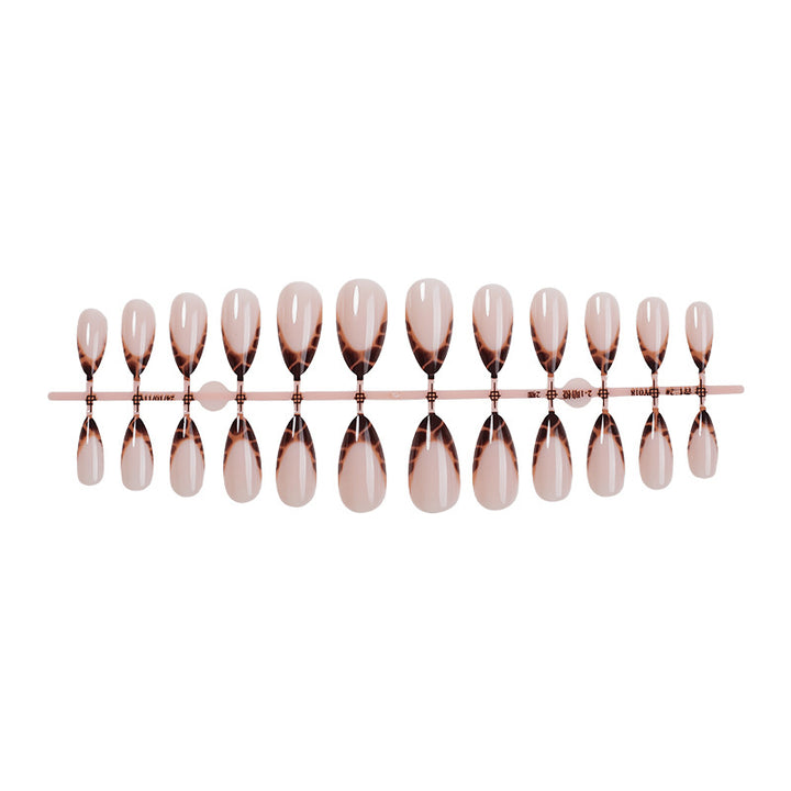 Stylisches Acryl French Tip Press-On Nagel Set Karnz