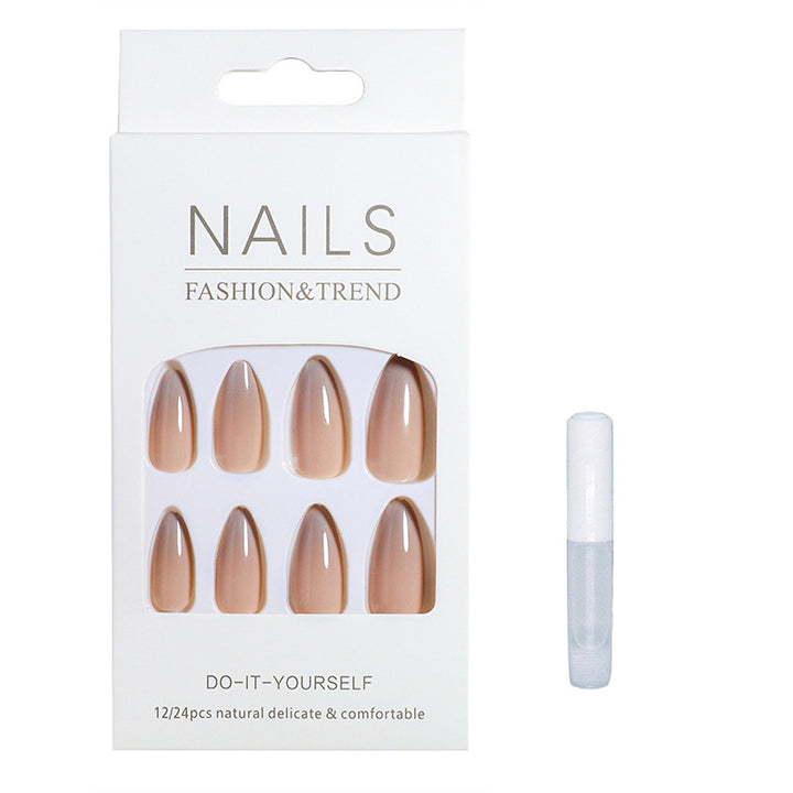 Natürlicher Effekt Press-On Nail Set Karnz