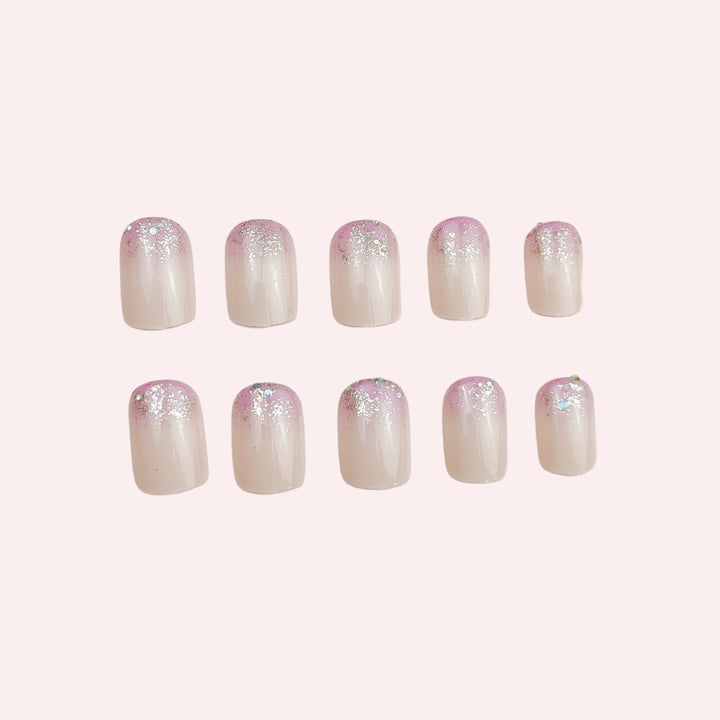 Elegante Glitter Ombre Nagelkunst Verbesserungen Karnz