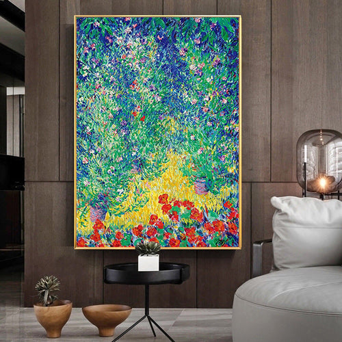 Impressionistische Seerosen Leinwandkunst