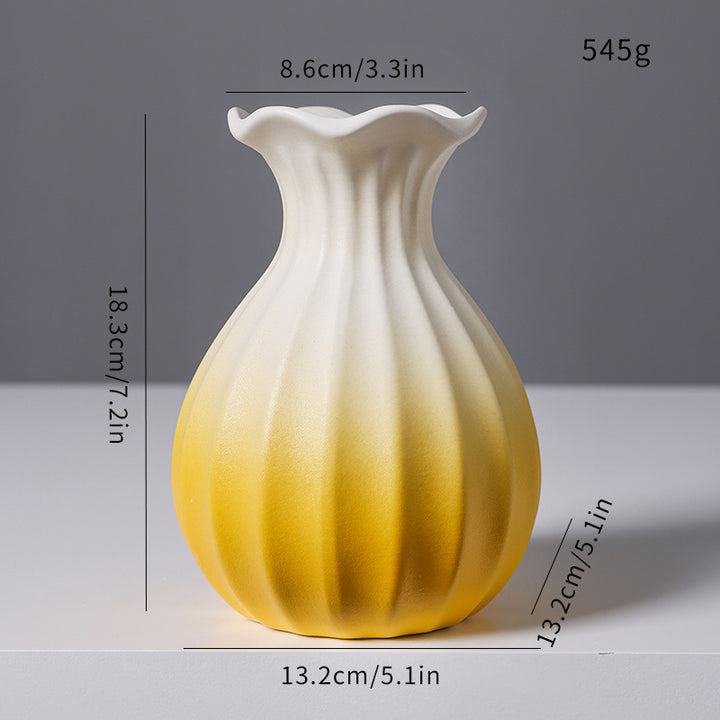 Elegante Gewebte Keramikblumenvase