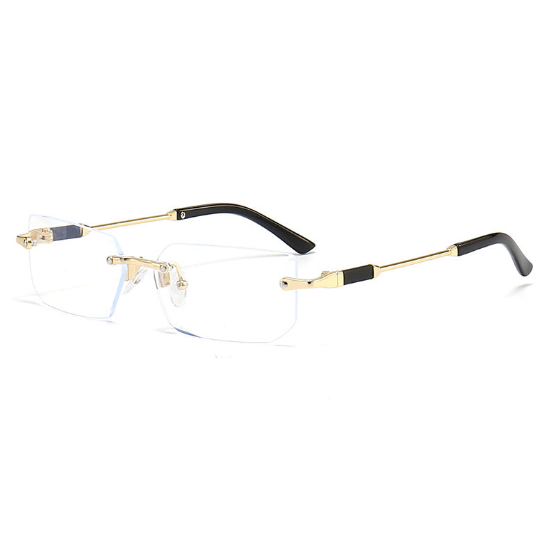 Damen elegante und modische Sonnenbrille mit transparentem Rahmen Karnz