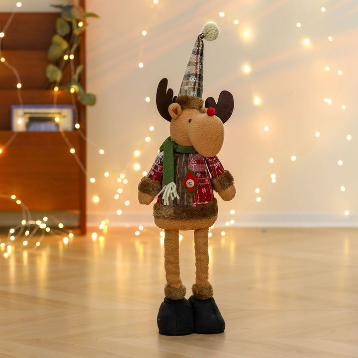 Verspielt Plüsch Santa Figurine Karnz