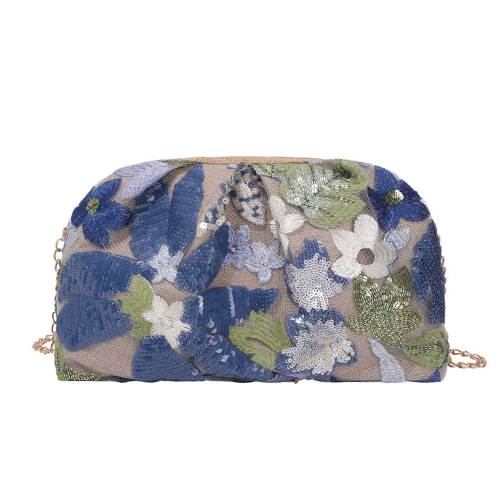 WoElegant Florale Pailletten Clutch-Tasche Karnz