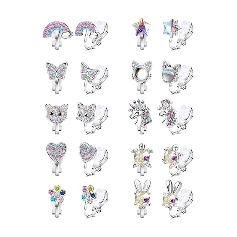 Charmante Clip-On Ohrringe Set Karnz