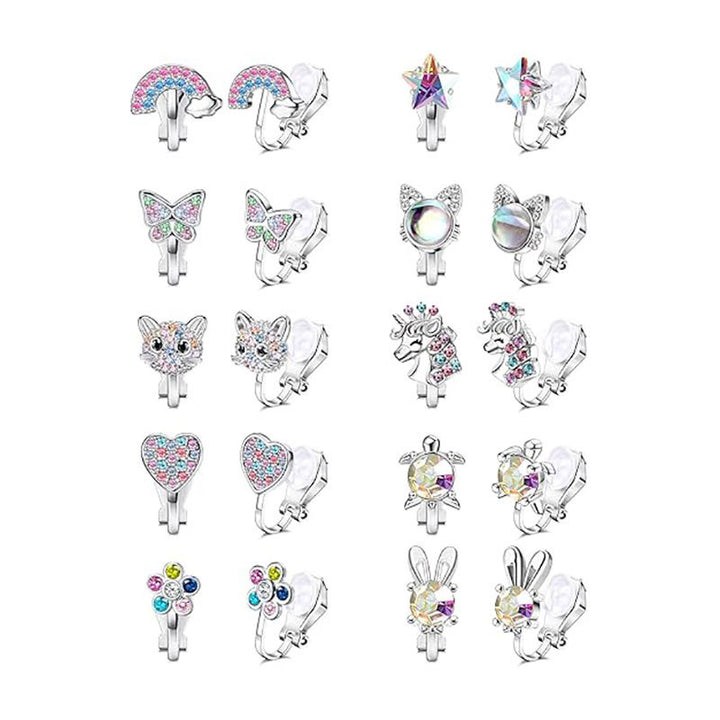 Charmante Clip-On Ohrringe Set Karnz