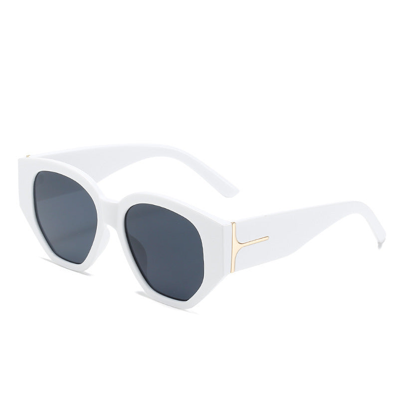 Modische Cat-Eye Sonnenbrille mit einzigartigem geometrischem Rahmen Karnz
