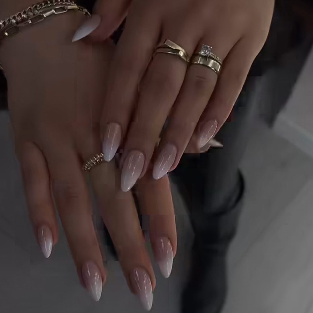 Elegante Ombre Stiletto Press-On Nagel Set Karnz