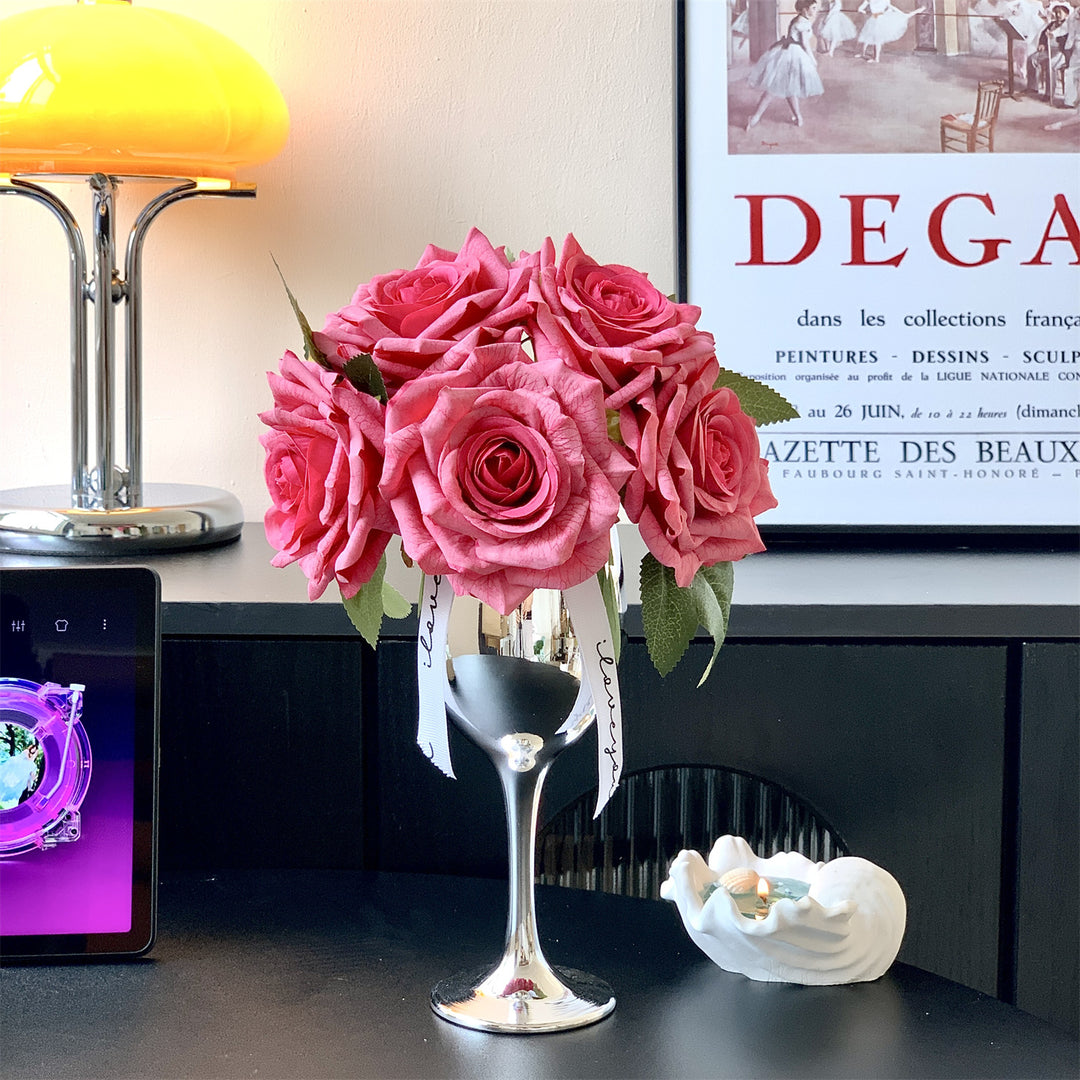 Elegantes Seidenblumenbouquet