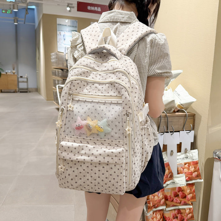Stilvolles sternbedrucktes multifunktionales Rucksack Karnz