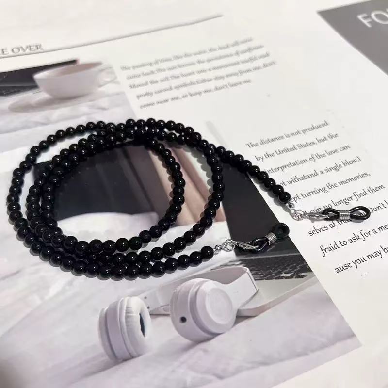 Perlenbrille Kette mit robusten Clips Karnz