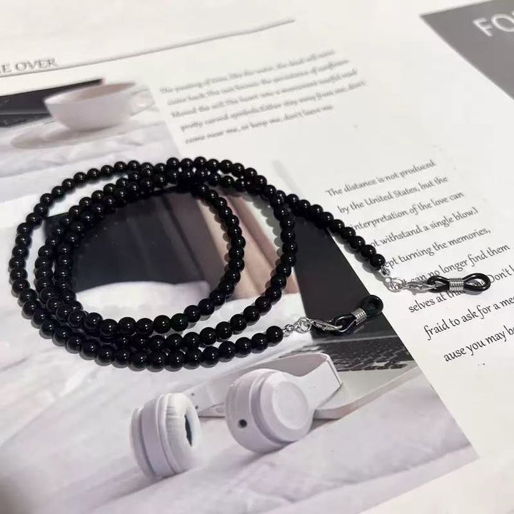 Perlenbrille Kette mit robusten Clips Karnz